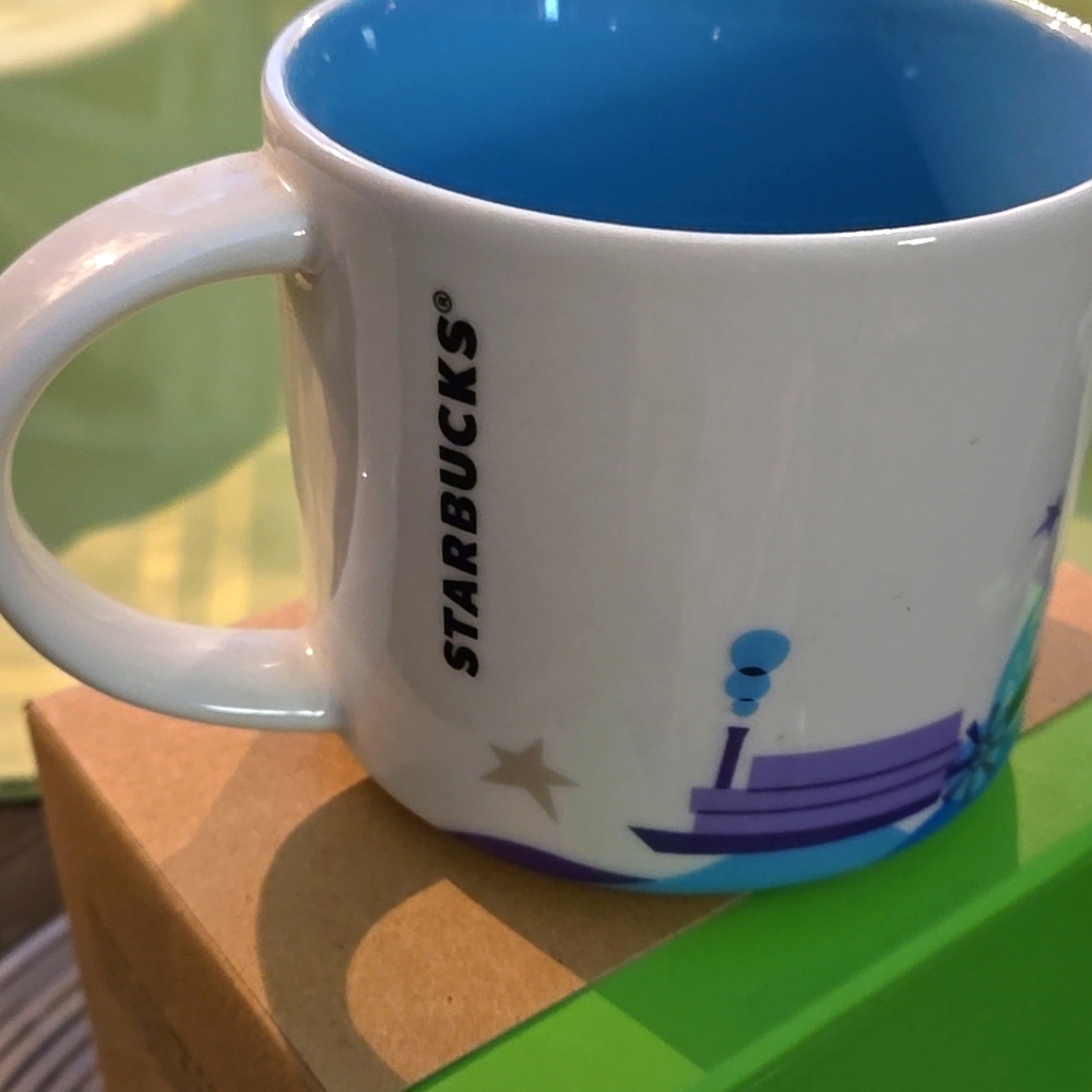 Starbucks You Are Here Colkection Memphis Blue and Purple Mug New In Box - Picture 6 of 8